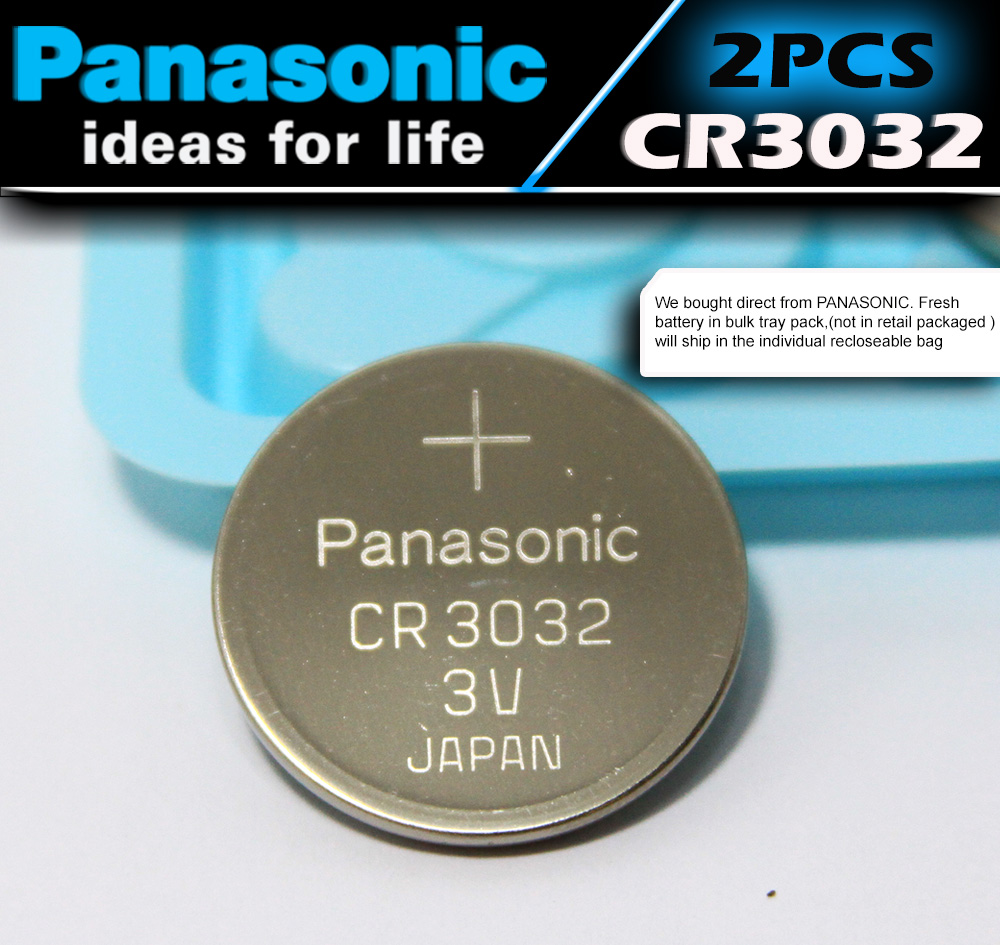 2 FRESH PANASONIC CR3032 BR3032 CR 3032 3v Lithium Battery