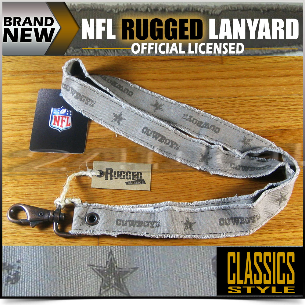 Rugged Classic Style NFL Official lanyard Key Chain Ticket ID holder eBay