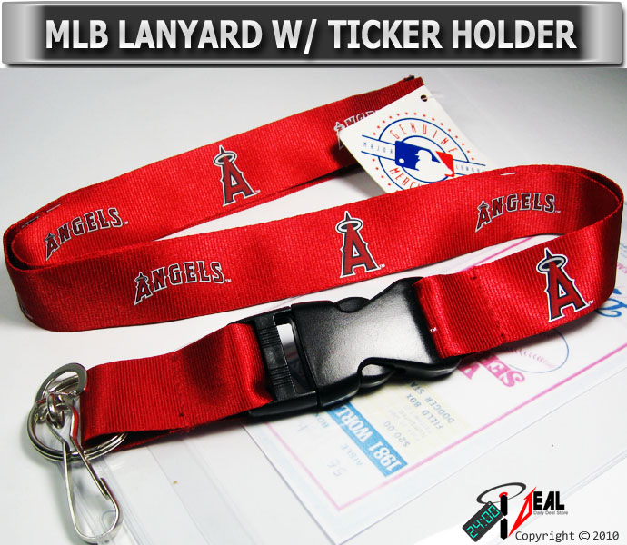 MLB LOS ANGELES ANGELS Lanyard keychain + Ticket Holder